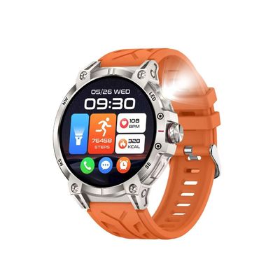 Bom preço. KC89 Smart Watch de forma redonda IP68 Nível à prova d'água e Assistente de voz de IA on-line