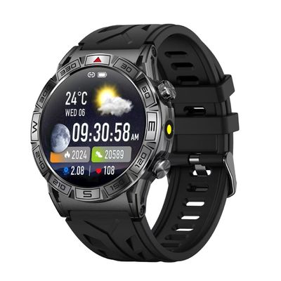 Bom preço. 1.43 polegadas GPS Tocha Smart Watch Monitoramento da Saúde 107 Desportos Android IOS Desportos on-line