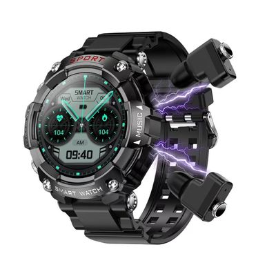 Obtenha o melhor de ambos os mundos com o Smart Watch TWS e os fones de ouvido sem fio perfeitos para os entusiastas do fitness