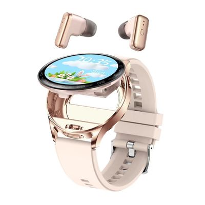 TWS Bluetooth Earphone Smartwatch Frequência cardíaca e pressão arterial Chipset 1.39