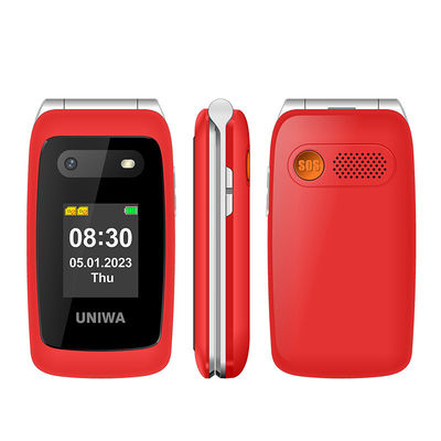 Bom preço. 4G Flip Smartphones amigáveis para idosos Dual screens Big Phonebook Telefone móvel para idosos on-line