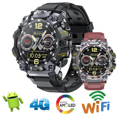 Relógio de exterior 4G GPS elegante e funcional, com design de aço inoxidável e bateria de 1150MA