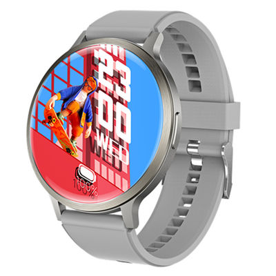 Bom preço. Forma de círculo Display AMOLED Smart Watch Sensor de frequência cardíaca E tema personalizável on-line