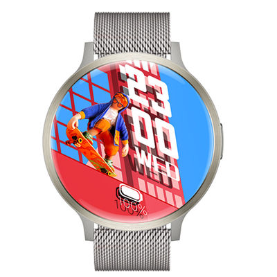 Bom preço. 1.73' AMOLED HD Display Round Shape Smart Watch Sensor de frequência cardíaca de consumo on-line
