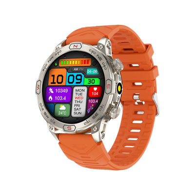 Bom preço. 1.43Amoled Large Screen BT Call Flashlight Compass 450mAh Outdoor Sport Fitness Tracker Smartwacth on-line