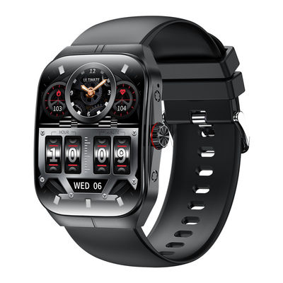 Bom preço. Smartwatch quadrado Android elegante com treinamento de respiração e controle de música on-line