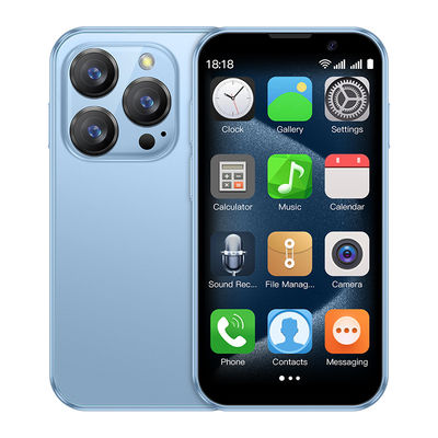 Mini Smartphone 3G com design Nami Meatal Glass e suporte multilíngue para acessibilidade global