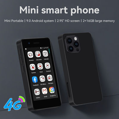 S18 4G Mini Cellphone 2.95' 2+16GB MT6737 Dual SIM 5MP Câmera traseira Android 9.0 Tipo-C