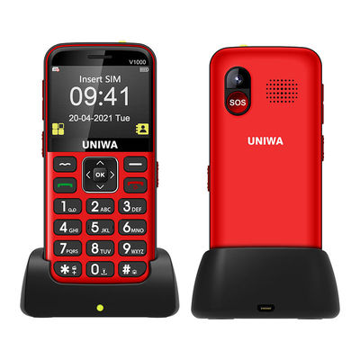 Bom preço. UNIWA V1000 Telefone móvel para idosos 4G Conveniente celular para idosos on-line