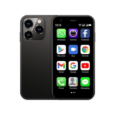 Bom preço. Cartão SIM duplo Pequeno telefone celular Cartão TF Suporte 2+16GB Mini Telefone Móvel on-line