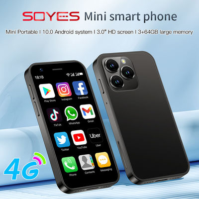 XS15 Dual Card Pequenos Smartphones 4G 3+64GB Compacto Com Câmera Fronteira
