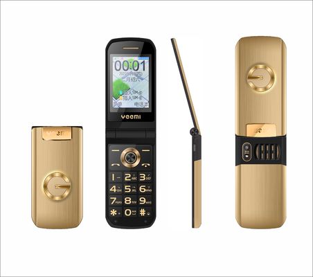 Teclado Dual SIM Card Lâmpada de mão voz mágica YEEMI G9000 Flip Telefone Móvel 2.6''Ecrã