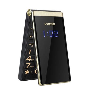YEEMI M2-C 2G Telefone GSM MTK 2.8'' Dual Screen MP4 Player Flip Phones Para Idosos