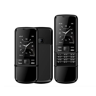 Novo Clásico 8800 Slider Telefone Móvel 2.4 polegadas tela 2G GSM Dual SIM Bluetooth
