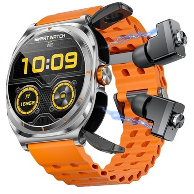 Relógio inteligente TWS Material PC de liga durável IP67 impermeável Full Touch Screen GT98