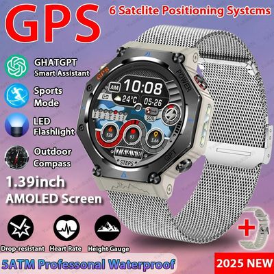 Bom preço. ChatGPT Assistente de IA GPS 5ATM Impermeável GNSS de dupla banda Bússola Esporte Militar Smartwatch on-line