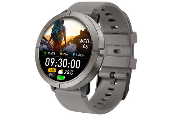 Faixas de silicone líquido Bluetooth Militar Smartwatch de chamada com 5ATM GPS à prova d'água e bússola GNSS de banda dupla