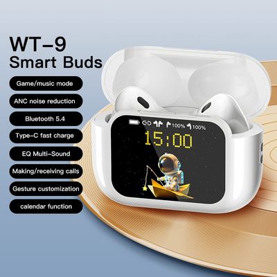 Bom preço. WT-9 Touch Screen Bluetooth Fones de Ouvido Sem Fio Controle APP Recarregável on-line