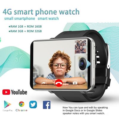 Bom preço. DM100 4G Tela de 2,86 polegadas Smartwatch Android 7.1 OS Telefone 3+32GB 5MP Câmera 480*640 Ips 2700mah on-line
