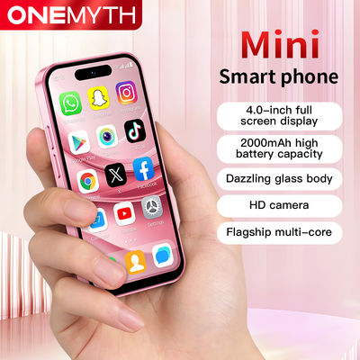 Bom preço. M17 Pro Mini Smartphone 4G Dual SIM 4.0''HD Full Screen 2000mAh 2GB + 16GB Android 12 Play Store on-line