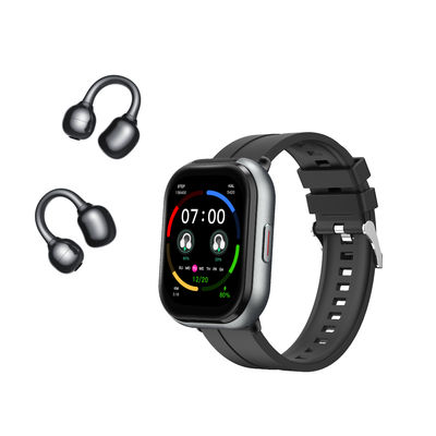 D12 Smart Watch TWS 2 em 1 Bluetooth Wireless Call Headset Reprodução de Música Sport Fitness Tracker