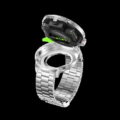 Smartwatch T100 Chamada BT Fones de ouvido sem fio 2 em 1 Fone de ouvido TWS Rastreador de fitness AI Ruído
