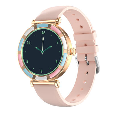 Mulheres Smart Watch Sport Fitness BT Call Digital Smartwatch mulher Monitor de frequência cardíaca