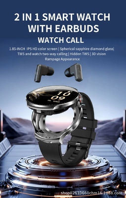 Bom preço. T100 BT Call Wireless 2 em 1 TWS Earphone Fitness Tracker AI Canceling Noise Music Headset on-line