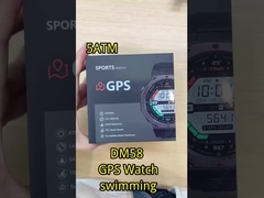 DM58-GPS liga de zinco GPS Smart Watch 5ATM BLE 5.3 500mAh Bateria relógio esportivo à prova d'água