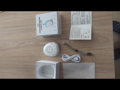 Máquina de barulho branco de bloqueio infantil com luz noturna de cinco cores 30 sons calmantes Função de temporizador