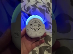 Máquina de barulho branco de bloqueio infantil com luz noturna de cinco cores 30 sons calmantes Função de temporizador