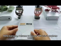 Smartwatch T99 TWS sem fio 2,02 polegadas IPS 320x385 BT5.0 Chamada Bluetooth IP67 à prova d'água 300mAh