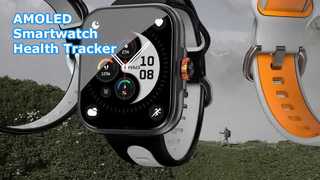 S216 Relógio Inteligente Monitoramento de Saúde Relógio GPS Bluetooth Chamada Embutida Tela AMOLED de 1,78'' Waterpr