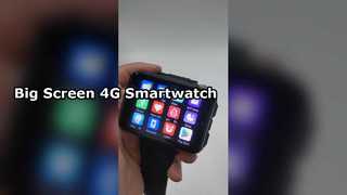 Desbloqueio facial de tela grande Smartwatch 4G AMOLED