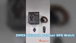 DM59 GPS Sport Smart Watch, tela AMOLED HD de 1,43 polegadas