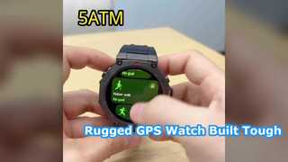 2026 novo relógio inteligente militar DM58 GPS 1,43 '' HD AMOLED 5ATM à prova d'água
