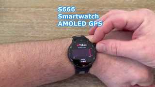 S666 Smartwatch AMOLED GPS Chamada Bluetooth