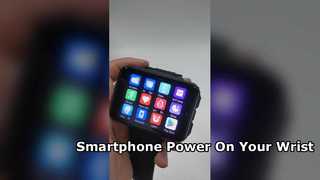 VP999 Smartwatch 2,4 polegadas grande tela AMOLED 64GB de armazenamento GPS WiFi slot para cartão SIM 1500mAh Bateria Goo