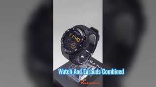 Fone de ouvido NFC Smart Watch 2 em 1 TWS Bluetooth Fones de ouvido Fones de ouvido Chamada de música Homens Monitoramento de saúde Wat