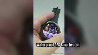 Rainbuvvy DM76 GPS Sports Smart Watch 1,32 '' tela AMOLED 5ATM relógio de pulso à prova d'água 360mAh massa